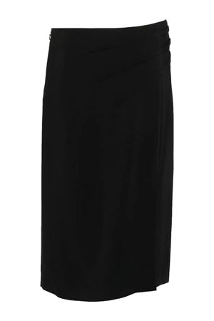 Gonna midi drappeggiata nero ALBERTA FERRETTI | V011351260555